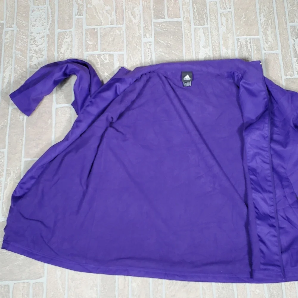 Adidas Mens‎ Elmira Soaring Eagles Purple Full Zip Fleece Lined Jacket 2XL